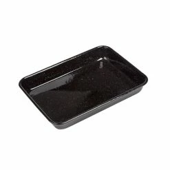 Falcon - Enamel Baking Tray Speckled Black & White 24cm