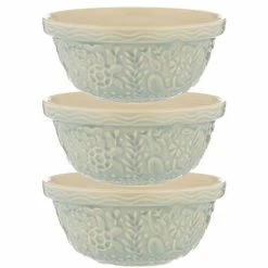Mason Cash - Nautical Mixing Bowl Light Blue 24cm Set 3pce
