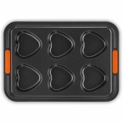 Le Creuset - Toughened Non-Stick 6 Cup Heart Muffin Tray
