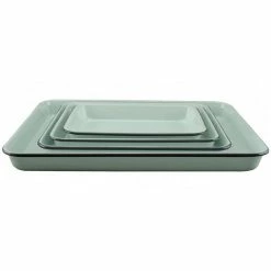 Falcon - Enamel Baking Tray Duck Egg Blue Set 4pce
