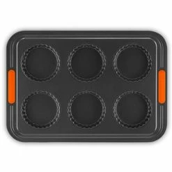 Le Creuset - Toughened Non-Stick 6 Cup Fluted Tart Tray