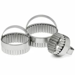 D Line - Crinkle Scone Cutter Set With Handles 3pce