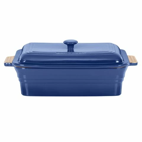 Chasseur - La Cuisson Rectangular Baker With Lid Blue