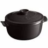 Emile Henry - Round Stewpot Charcoal 2.5L