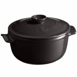 Emile Henry - Round Stewpot Charcoal 2.5L