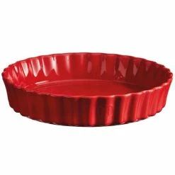 Emile Henry - Deep Flan Dish Burgundy 29cm