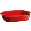 Emile Henry - Oval Oven Dish Burgundy 27x17cm