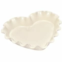 Emile Henry - Ruffled Heart Dish Clay
