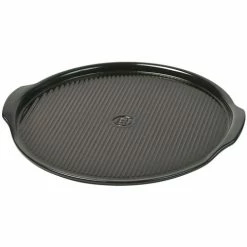 Emile Henry - Ridged Pizza Stone Charcoal 40cm