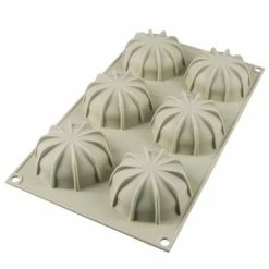 Silikomart - Mini Goccia Silicone Mould 6 Cup Light Grey