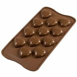 Silikomart - 3D My Love Silicone Mould Brown