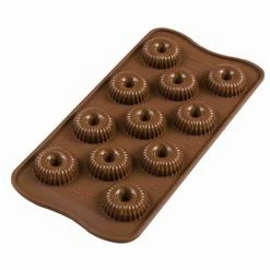 Silikomart - 3D Silicone Mould Choco Crown Brown
