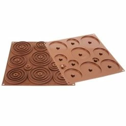 Silikomart - 3D Egg Choc Silicone Mould Set Brown