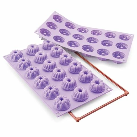 Silikomart - Mini Fantasy Silicone Mould 18 Cup Violet
