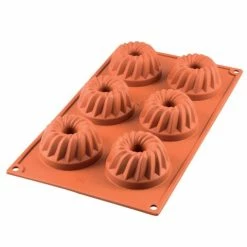 Silikomart - Mini Gugelhupf Silicone Mould Terracotta
