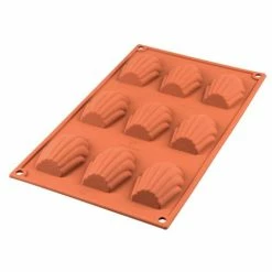 Silikomart - Madeleine Silicone Mould 9 Cup Terracotta