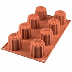Silikomart - Cannele Silicone Mould Terracotta