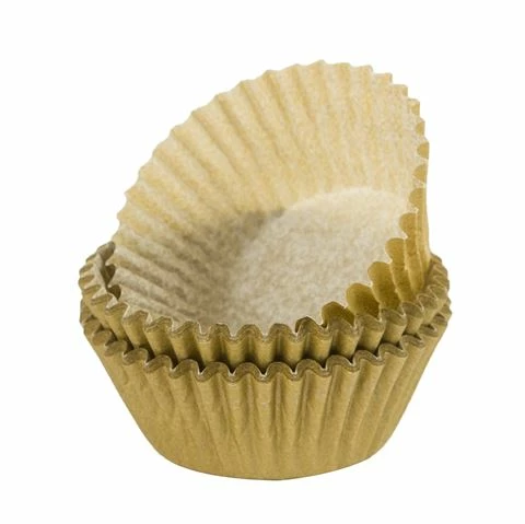 Regency - Matte Mini Baking Cups Gold 40pce
