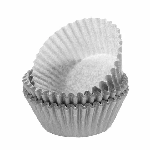 Regency - Matte Mini Baking Cups Silver 40pce