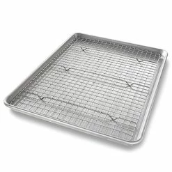 USA Pan - Half Sheet Pan With Cooling Rack Large