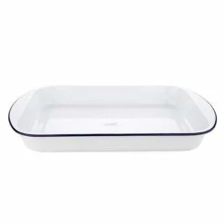 Falcon - Enamel Lasagna Pan White & Blue