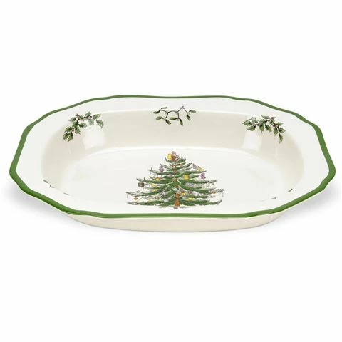 Spode - Christmas Tree Open Vegetable Dish