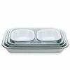 Falcon - Enamel Baking Dish White & Grey Set 5pce
