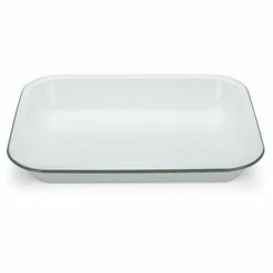 Falcon - Enamel Bake Pan White & Grey