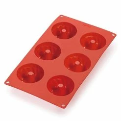 Lekue - Mini Savarin 6 Cup Mould Red