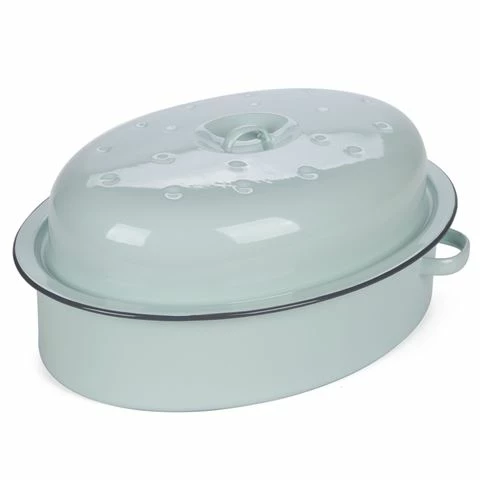 Falcon - Enamel Oval Roasting Dish Pastel 36cm