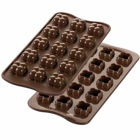 Silikomart - Choco Game Silicone Mould Brown