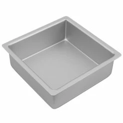 Bakemaster - Silver Anodised Square Cake Pan 20cm