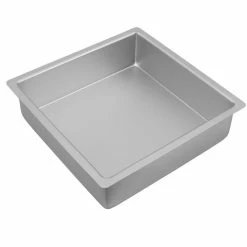 Bakemaster - Silver Anodised Square Cake Pan 25cm