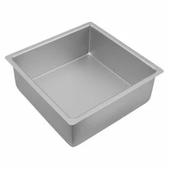 Bakemaster - Silver Anodised Square Deep Cake Pan 25cm