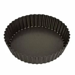 Bakemaster - Loose Base Round Deep Flan/Quiche Pan 25cm