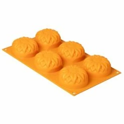 Silikomart - Sunflower Silicone Mould 6 Cup Orange