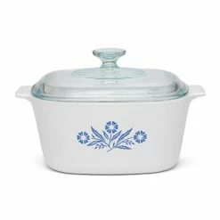 CorningWare - Casserole Dish W/Lid Blue Cornflower 3L