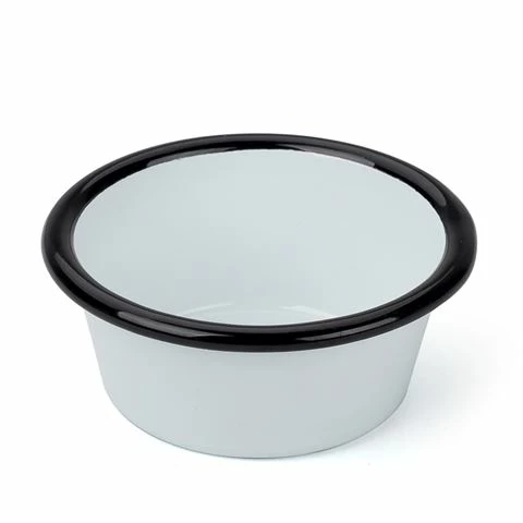 Falcon - Enamel Mini Ramekin White & Black 8cm
