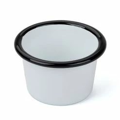 Falcon - Enamel Mini Ramekin White & Black 6cm
